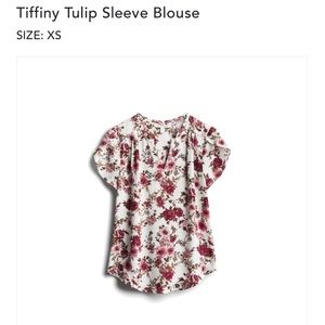 Tiffany tulip sleeve blouse